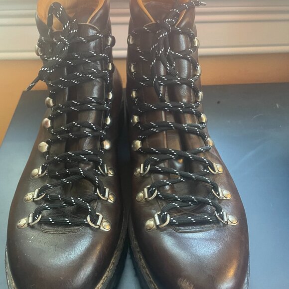 Mens Ralph Lauren Purple Label; Fidel Burnished Calfskin Hiking Boot Size 11 - Picture 6 of 12